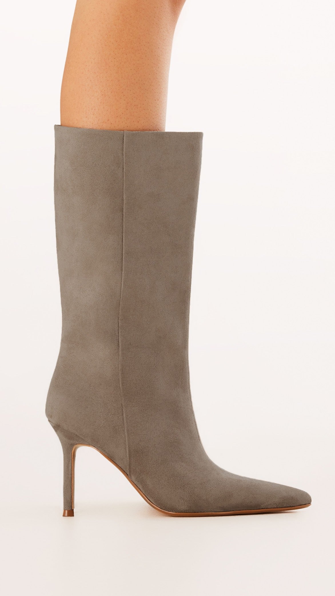 Nour Boots - Taupe Suede