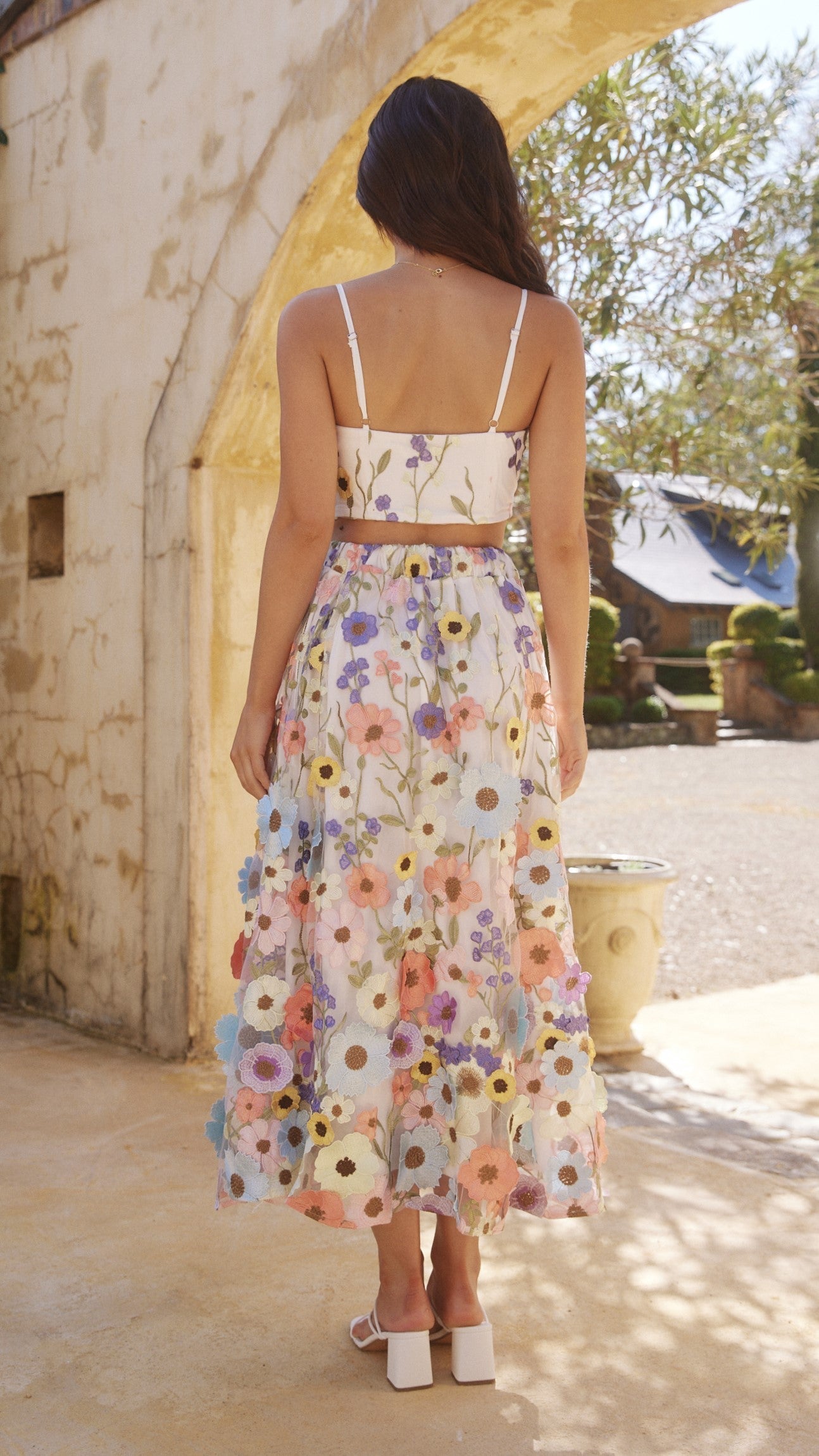 Naja Maxi Skirt - Multi Floral