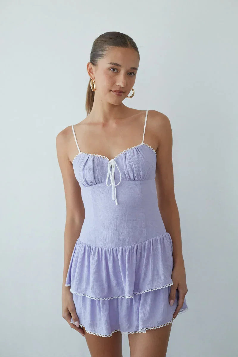 Fiorella Open Back Mini Dress